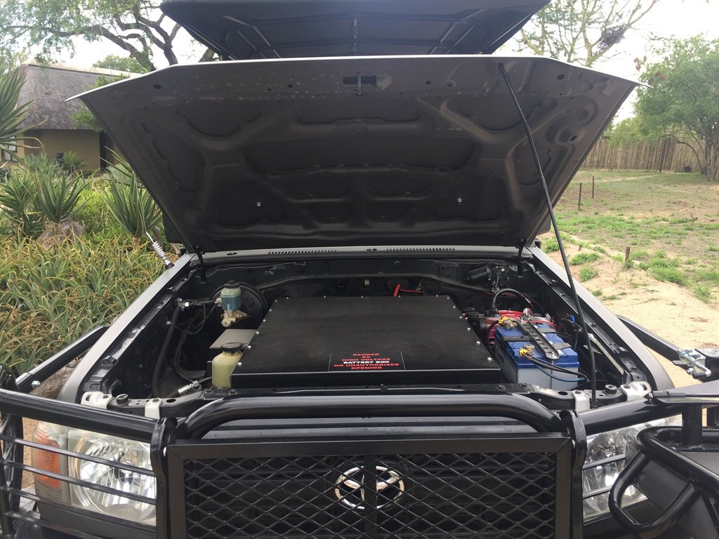 Tesla battery powered motor. Photo Justin Glanvill Cheetah Plains